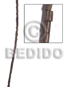 3mm greywood heishe - Tube & Heishe Wood Beads