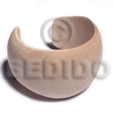 Plain Wholesale Raw Natural Wooden Blank Bangle Casing Only