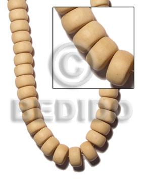 nat. white wood wheels 13mmx22mm - Unfinished Wood Beads