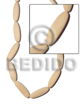 Natural White Wood Flat Football