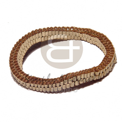 hand made Weaved two toned agsam vine Wet & Wear Jewelry