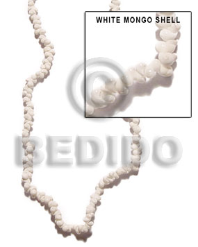 hand made White mongo shell Whole Shell Beads