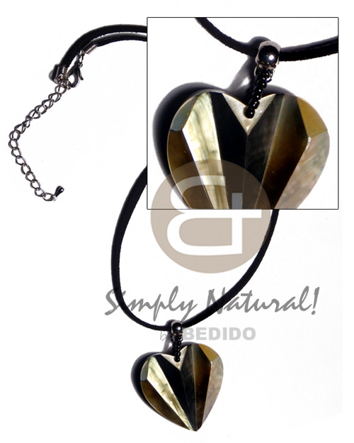 36mmx32mm laminated blacklip mop combination accordion Womens Necklace