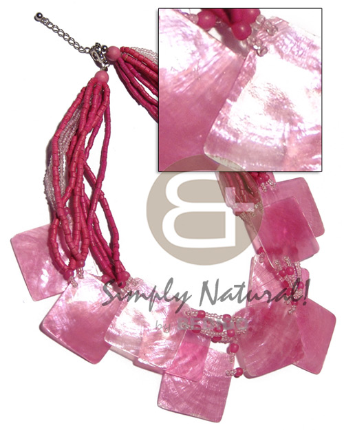 hand made 12 layers in 3 graduated Womens Necklace