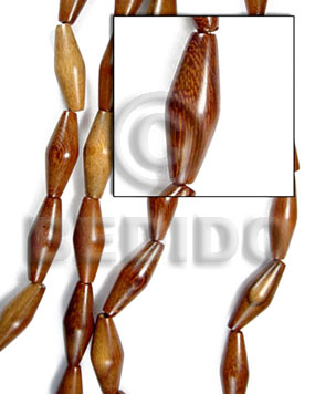 Football bayong 10x30mm Wood Beads