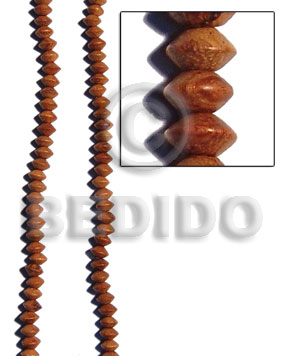 hand made Saucer bayong 5x8mm Wood Beads