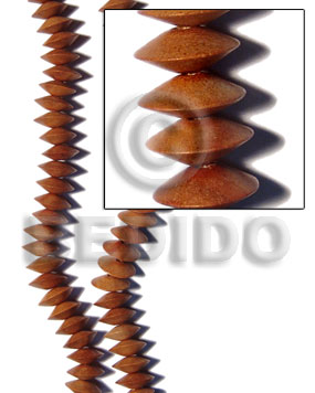 Saucer bayong 8mmx20mm Wood Beads