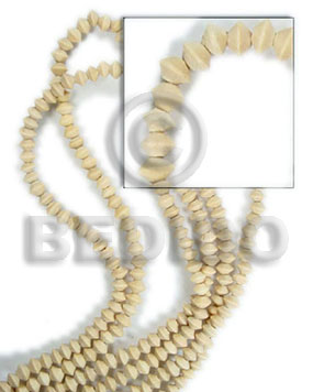 hand made Natural white wood mentos 5x8mm Wood Beads