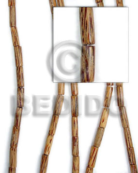 hand made Palmwood tube 10x20mm Wood Beads