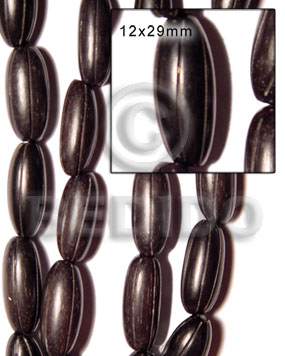 camagong peanut design  groove 12x29mm - Wood Beads