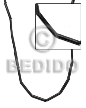 hand made Agsam bamboo black Wood Beads