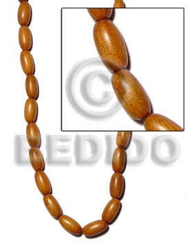 bayong oval 10mmx20mm - Wood Beads