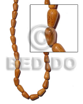hand made Bayong teardrop 10mmx15mm Wood Beads
