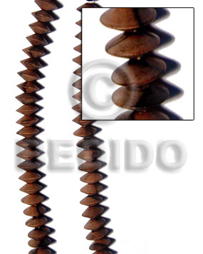 Camagong tiger saucer 7mmx15mm Wood Beads