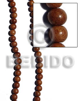 hand made Bayong round wood beads 6mm Wood Beads