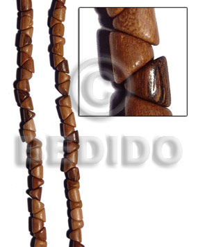 hand made Bayong barrel double slidecut 11mm Wood Beads