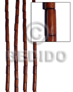 Bayong tube 6mmx13mm Wood Beads