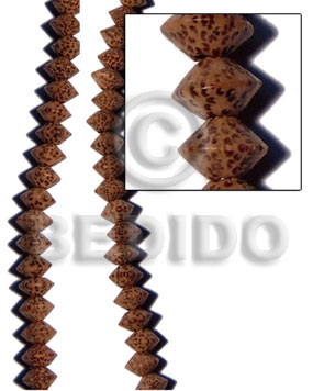 palmwood saucer 9mmx20mm - Wood Beads