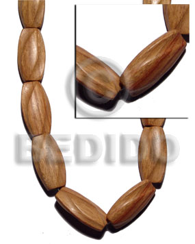hand made 52mmx25mmx10mm robles groove Wood Beads