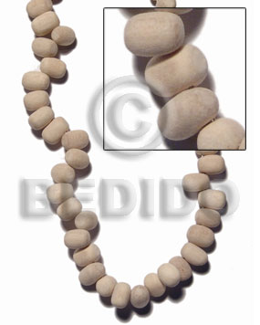 "natural white wood" oval sidedrill Wood Beads