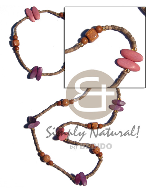 "kalandrakas"- asstd. wood beads per Wood Necklace