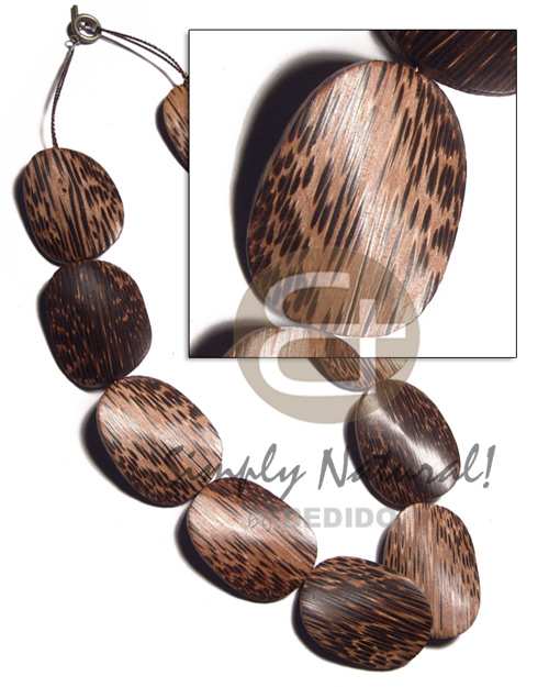 25mmx36mmx6mm patikan old palmwood twisted Wood Necklace