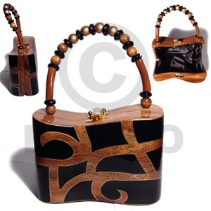 Collectible handcarved laminated acacia wood Wooden Acacia Bags