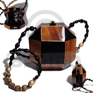 Collectible handcarved laminated acacia wood Wooden Acacia Bags