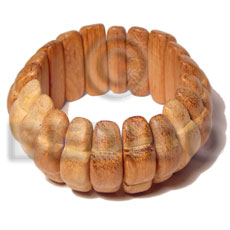 Elastic bayong wood bangle Wooden Bangles