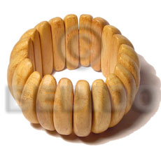 Elastic nangka wood bangle Wooden Bangles