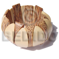 Ambabawod and palmwood elastic bangle