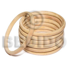 Natural White Wood Bangle