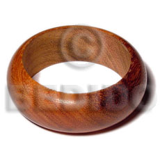 bayong rounded wood  bangle   clear coat finish/ ht= 1 inch / 65mm inner diameter / 82mm outer diameter - Wooden Bangles