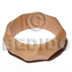 nat. white wood bangle    clear coat finish/ ht= 25mm /   65mm inner diameter - Wooden Bangles