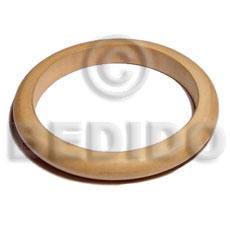 ambabawod  round wood  bangle   clear coat finish/ ht= 10mm / 65mm inner diameter / thickness= 10mm - Wooden Bangles