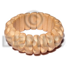 Elastic ambabawod curly grooved wood Wooden Bangles