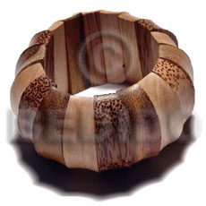 Palmwood robles and ambabawod combination Wooden Bangles