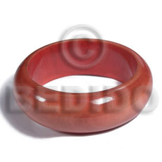 light red mahogany tone / grained,sanded,stained and coated   clear high gloss protective finish nat. wood bangle / wood tones ht= 25mm / outer diameter =  65mm inner diameter  /  10mm thickness - Wooden Bangles