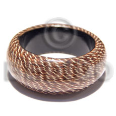 chunky wooden bangle  laminated jute  / inner diameter = 65mm / ht=35mm / thickness=15mm - Wooden Bangles