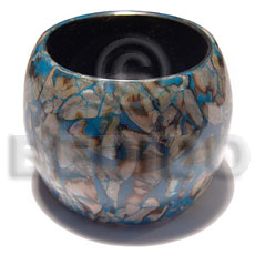 Chunky Laminated Shell Crackled Wooden