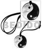 40mm Round Yin Yang Blacktab