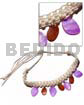 Macrame Choker Dangling Multicolored Hammershell
