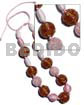 Capsule Wrapped Wood Beads 20mm