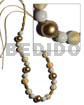 12mm Wrapped Wood Beads W
