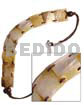 9 Pcs. 20mm.square Brownlip Shell
