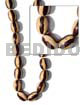 25mm Oval Wood Beads Burning