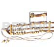 Bonium Gray Shell Sig-ed Belt