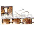 Polished Rectangular Tiger Coco Belt