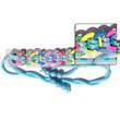 Multicolored Ring Coco Belt Aqua