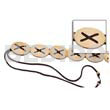 Oval Coco Nat. White Belt